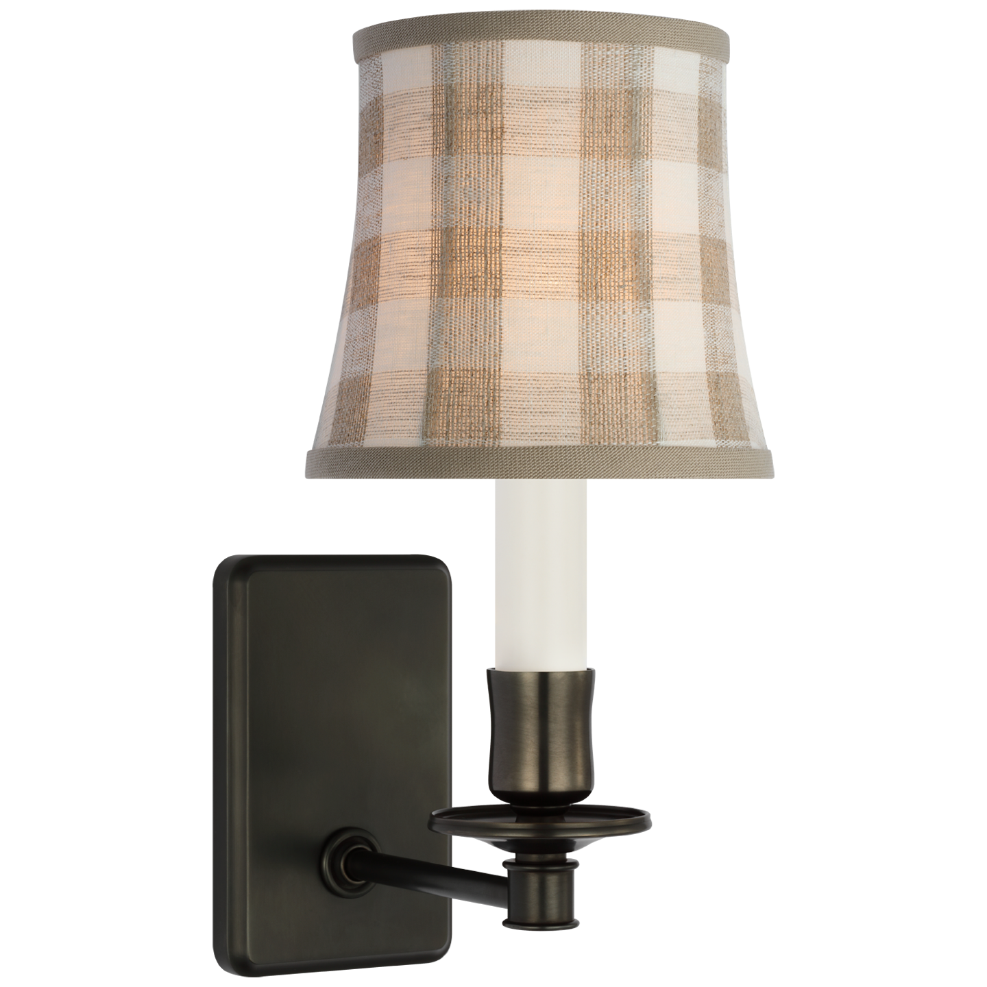 Tara Small Sconce by Schumacher in Bronze