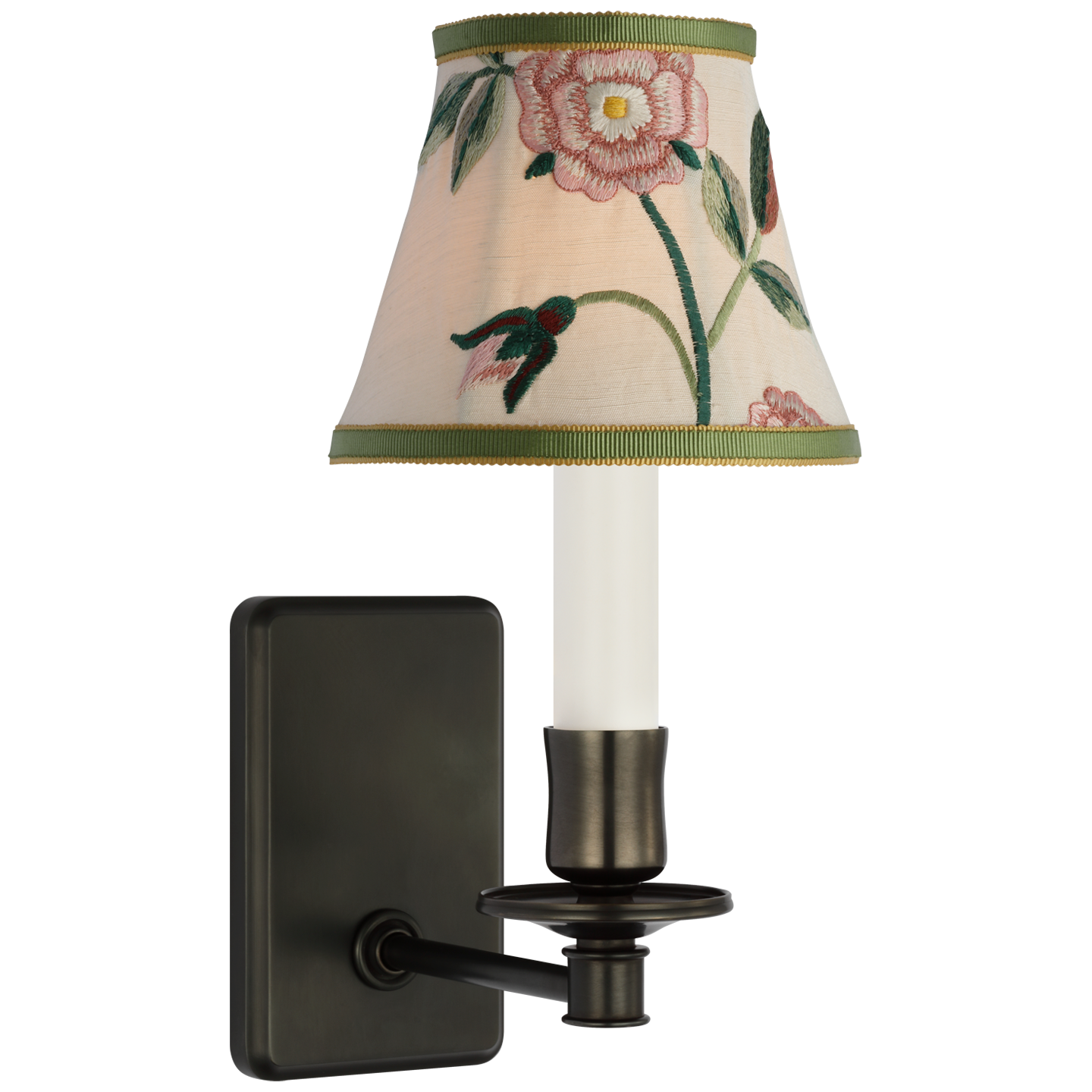 Tara Small Sconce by Schumacher in Bronze