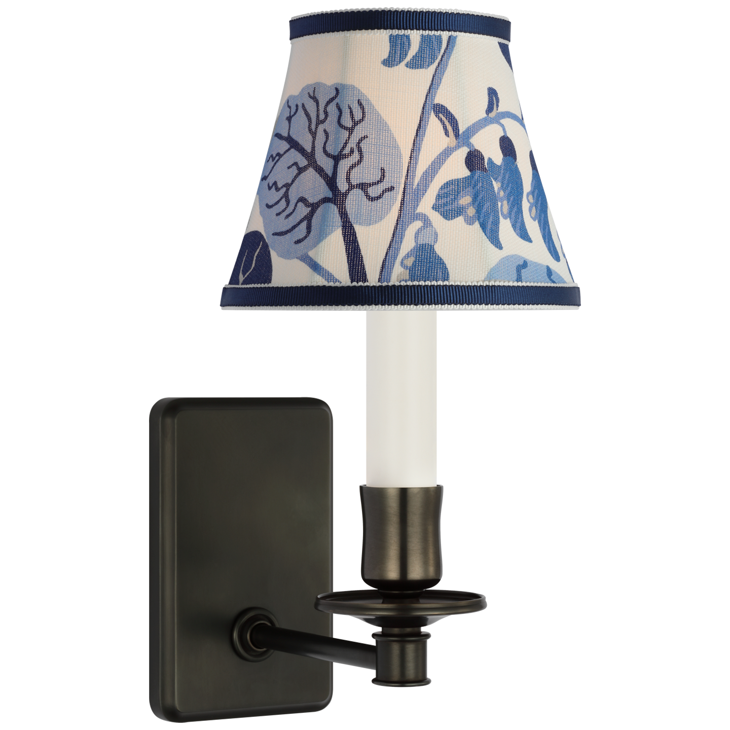 Tara Small Sconce by Schumacher in Bronze