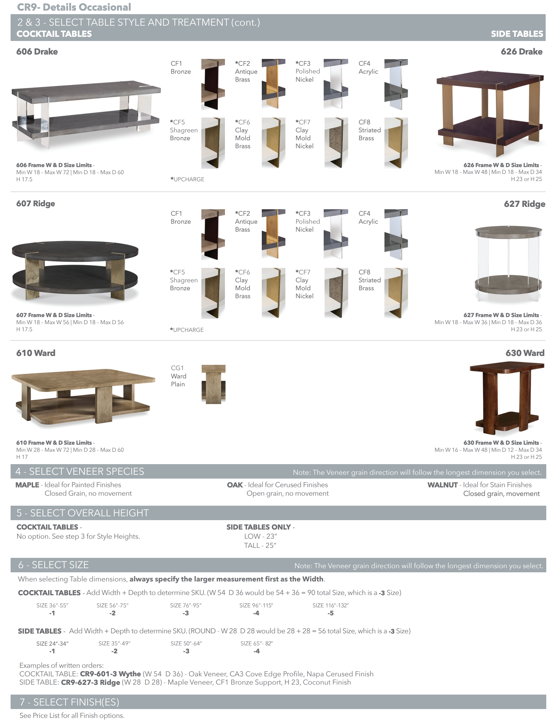 Details Drake Cocktail Table (46-183cm)