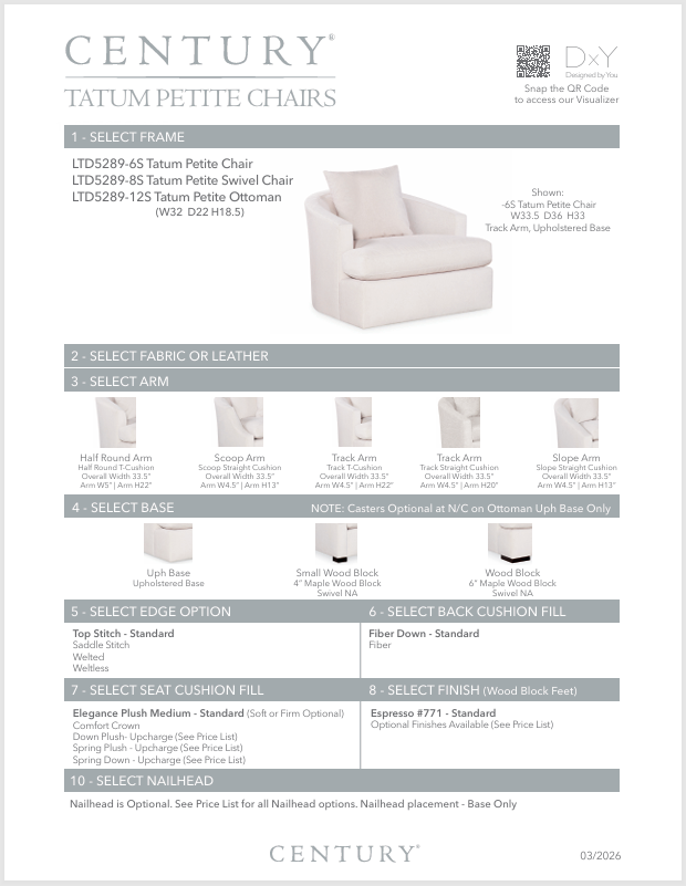 Tatum Petite Sophie Swivel Chair