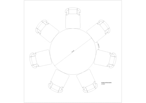 Belgravia Marble Top Dining Table