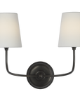 Vendome 14" Cordless Double Sconce