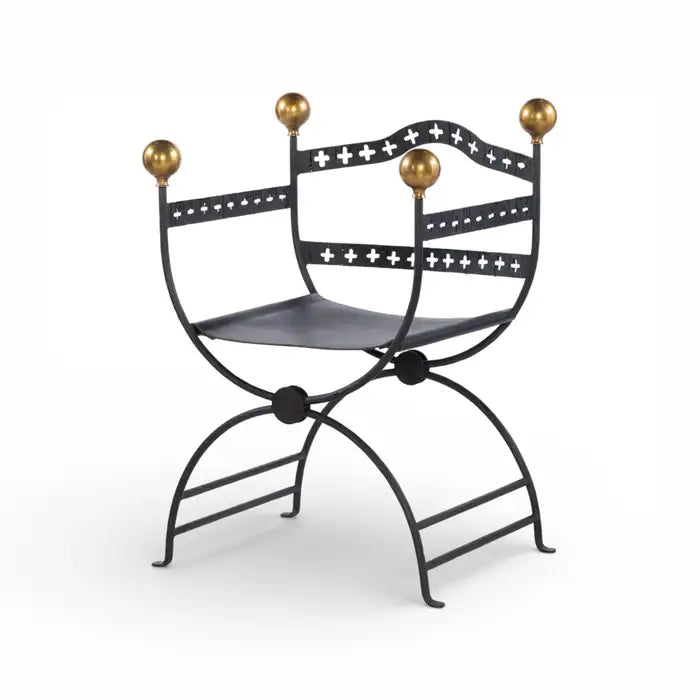 Dante Iron Savonarola Chair