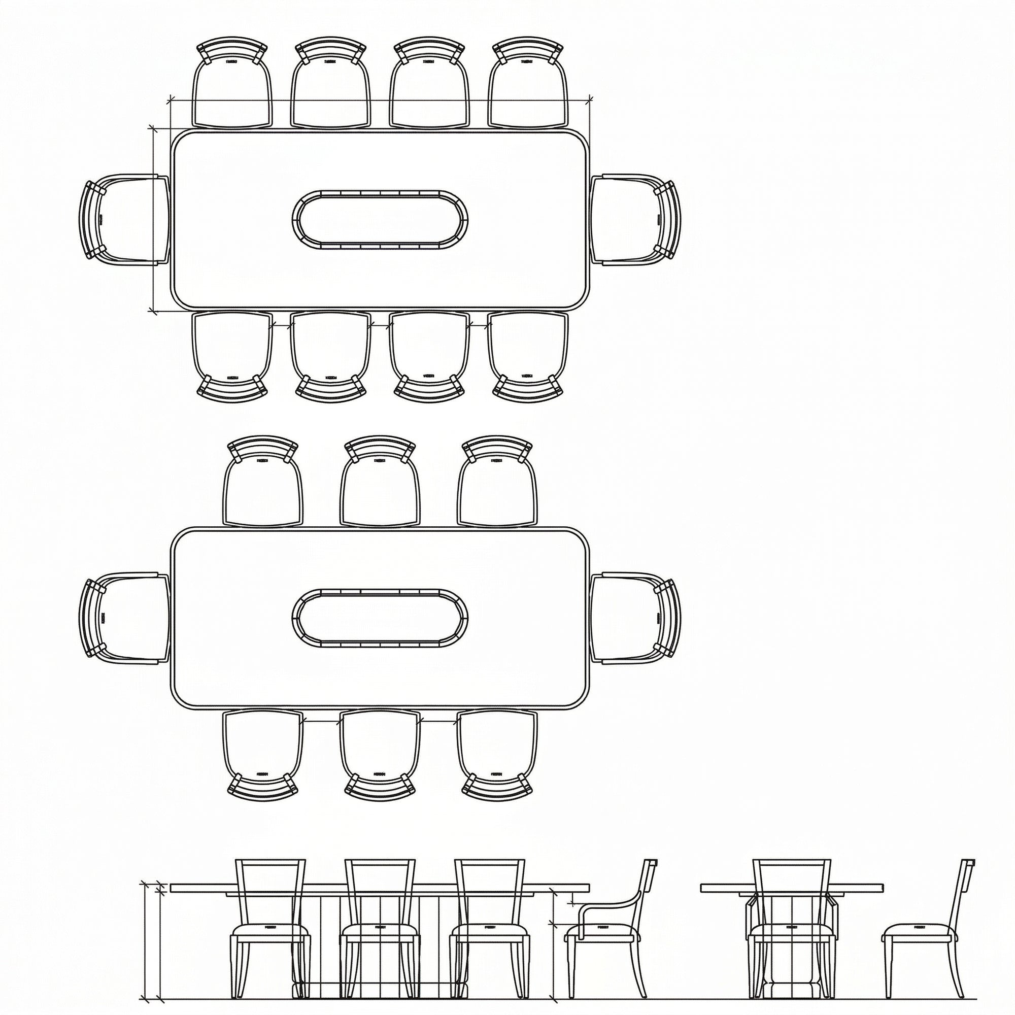 Luna Rectangle Dining Table