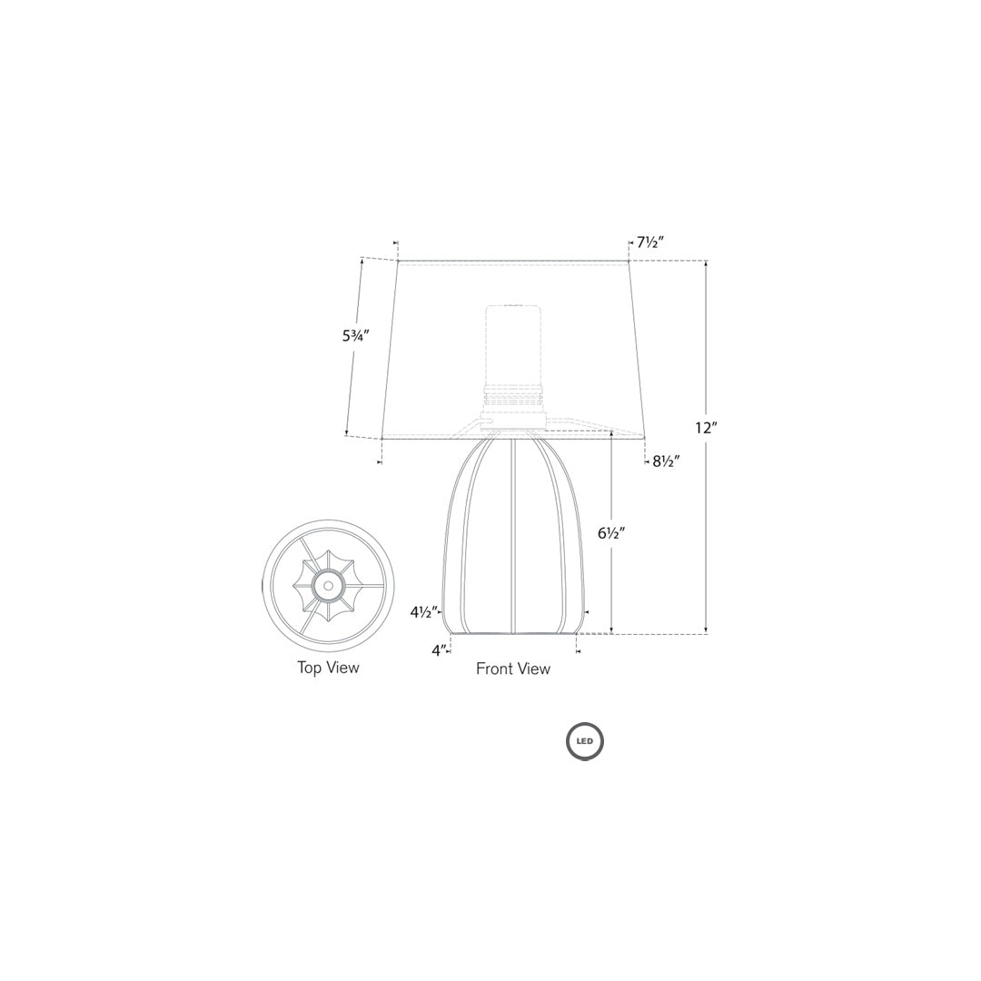 Melanie 12&quot; Cordless Accent Lamp