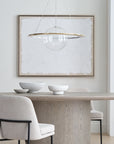 Cosmos 28" ring and Orb Chandelier