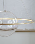 Cosmos 28" ring and Orb Chandelier