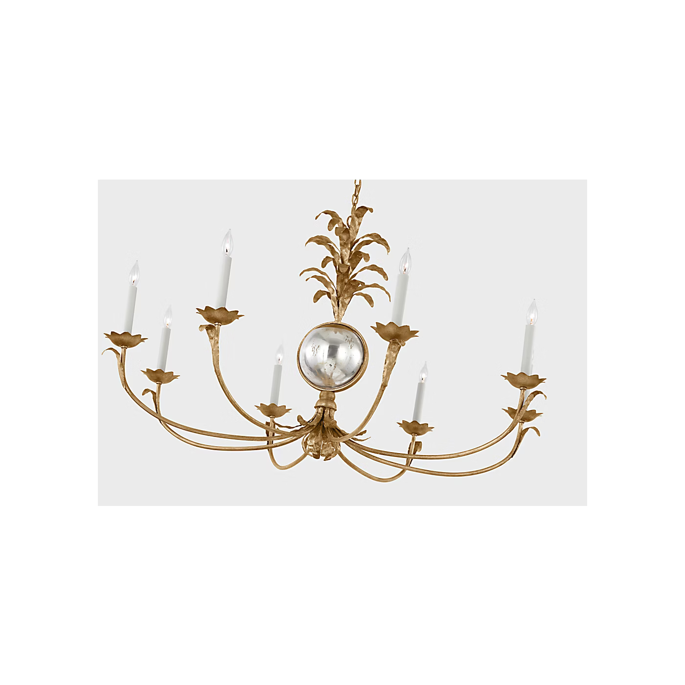 Gramercy Chandelier in Gilded Iron