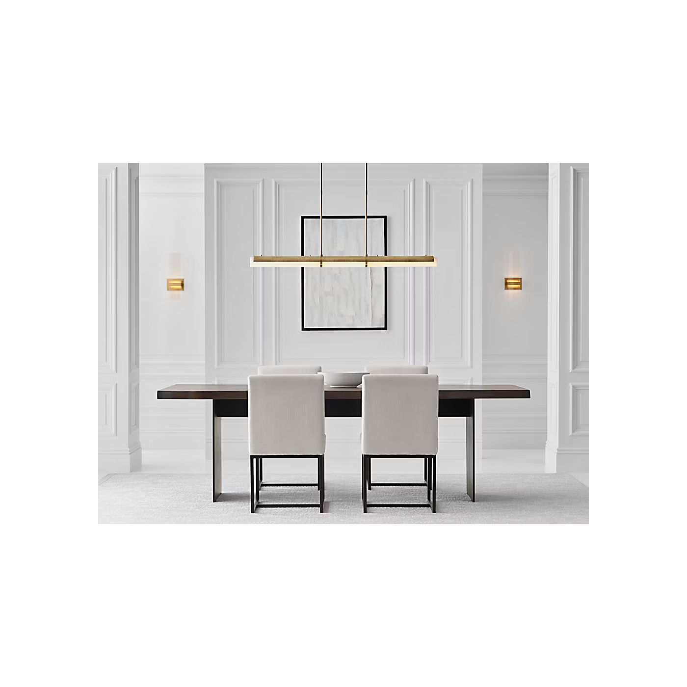 Precision Large Linear Chandelier