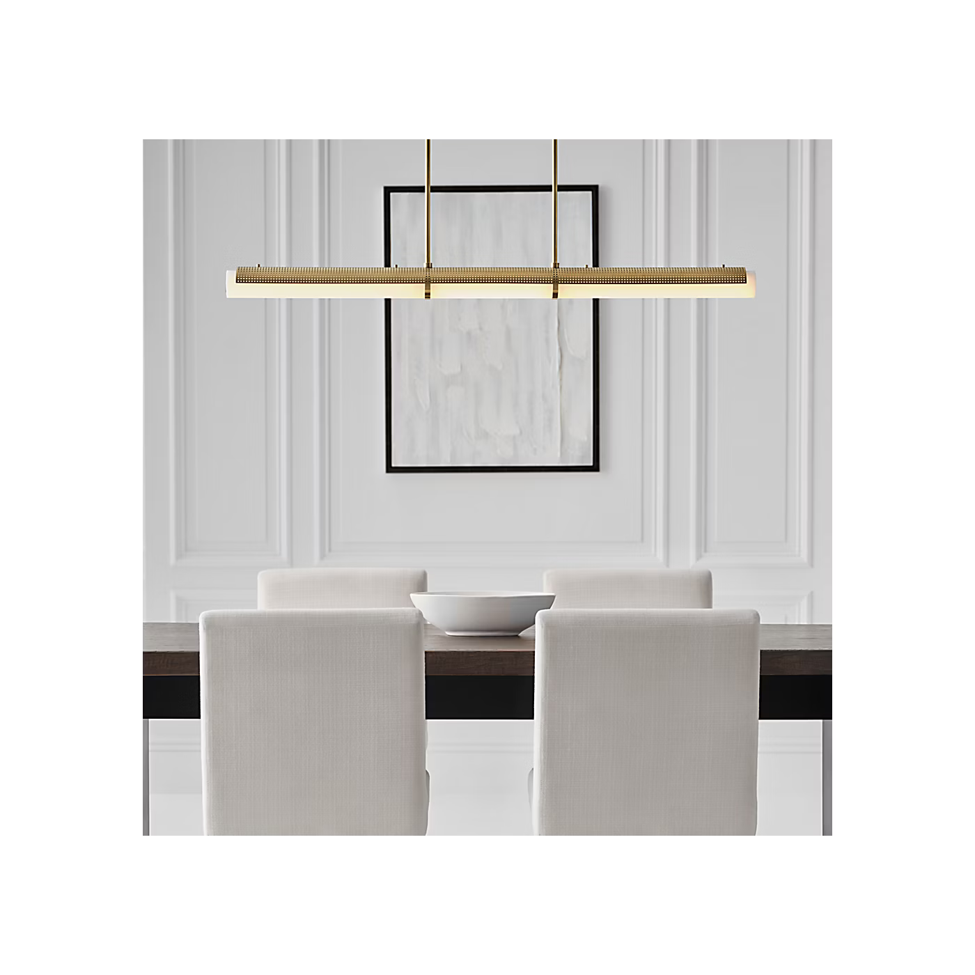 Precision Large Linear Chandelier