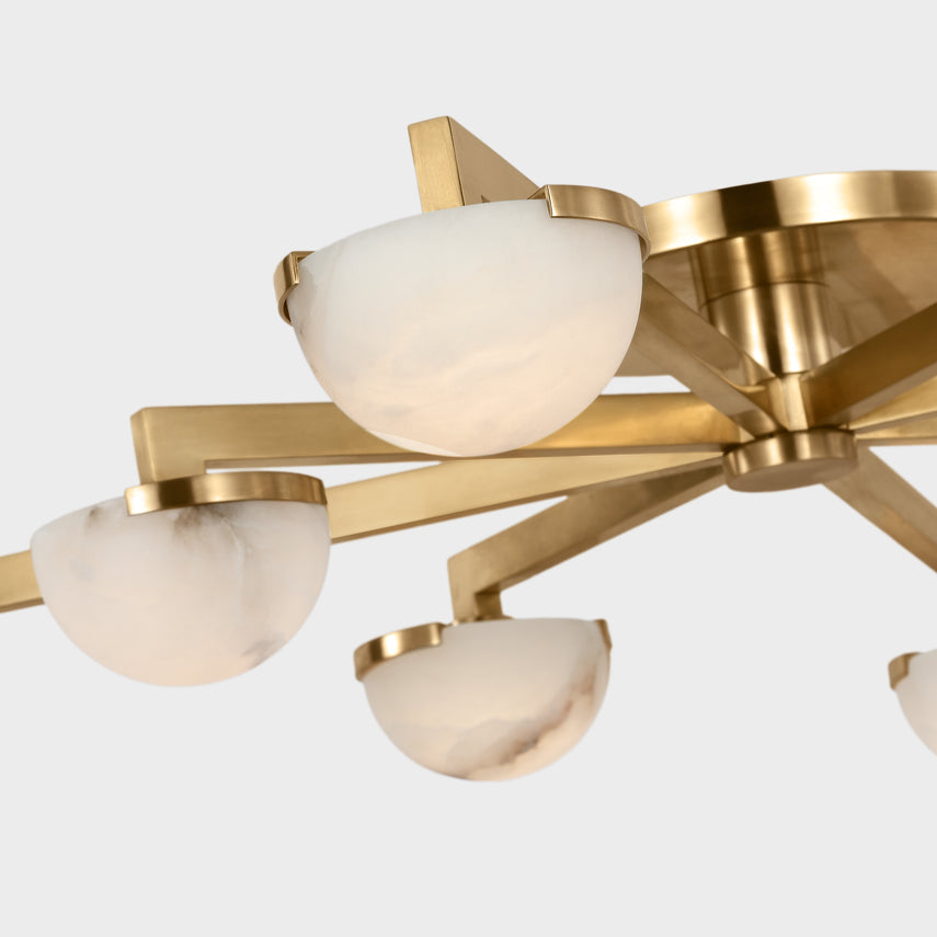 Pedra Large Staggered Arm Flush Mount