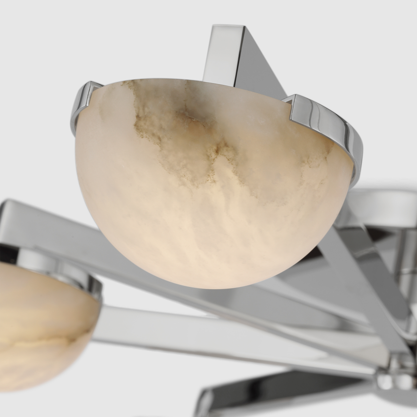 Pedra Extra Large Staggered Arm Flush Mount
