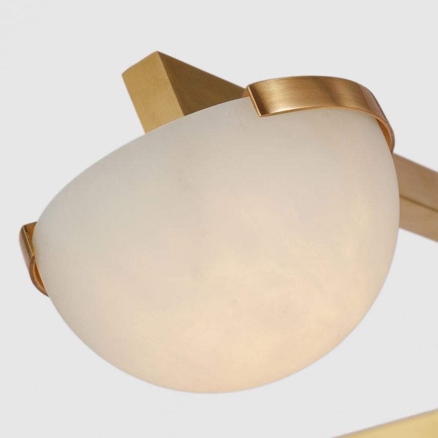 Pedra Extra Large Staggered Arm Flush Mount
