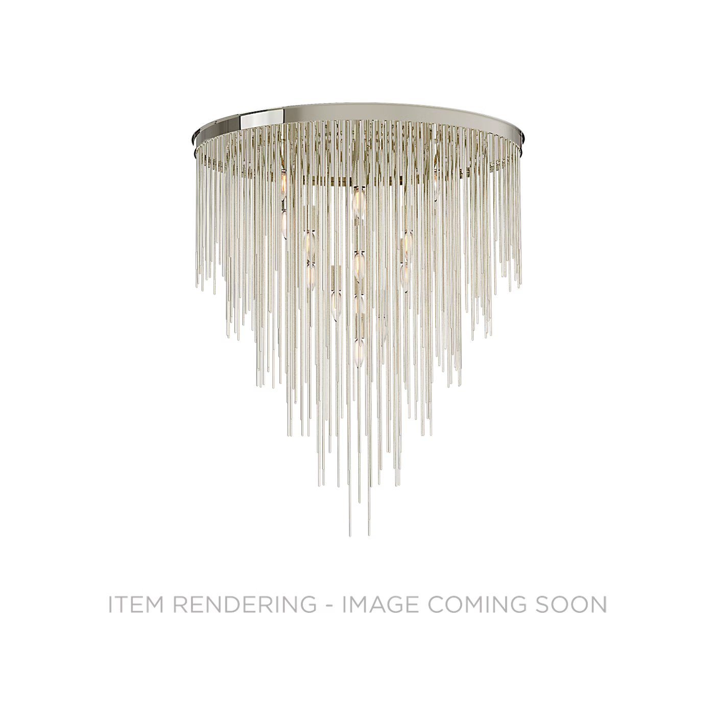 Strada 30" x 36" Cascading Flush Chandelier