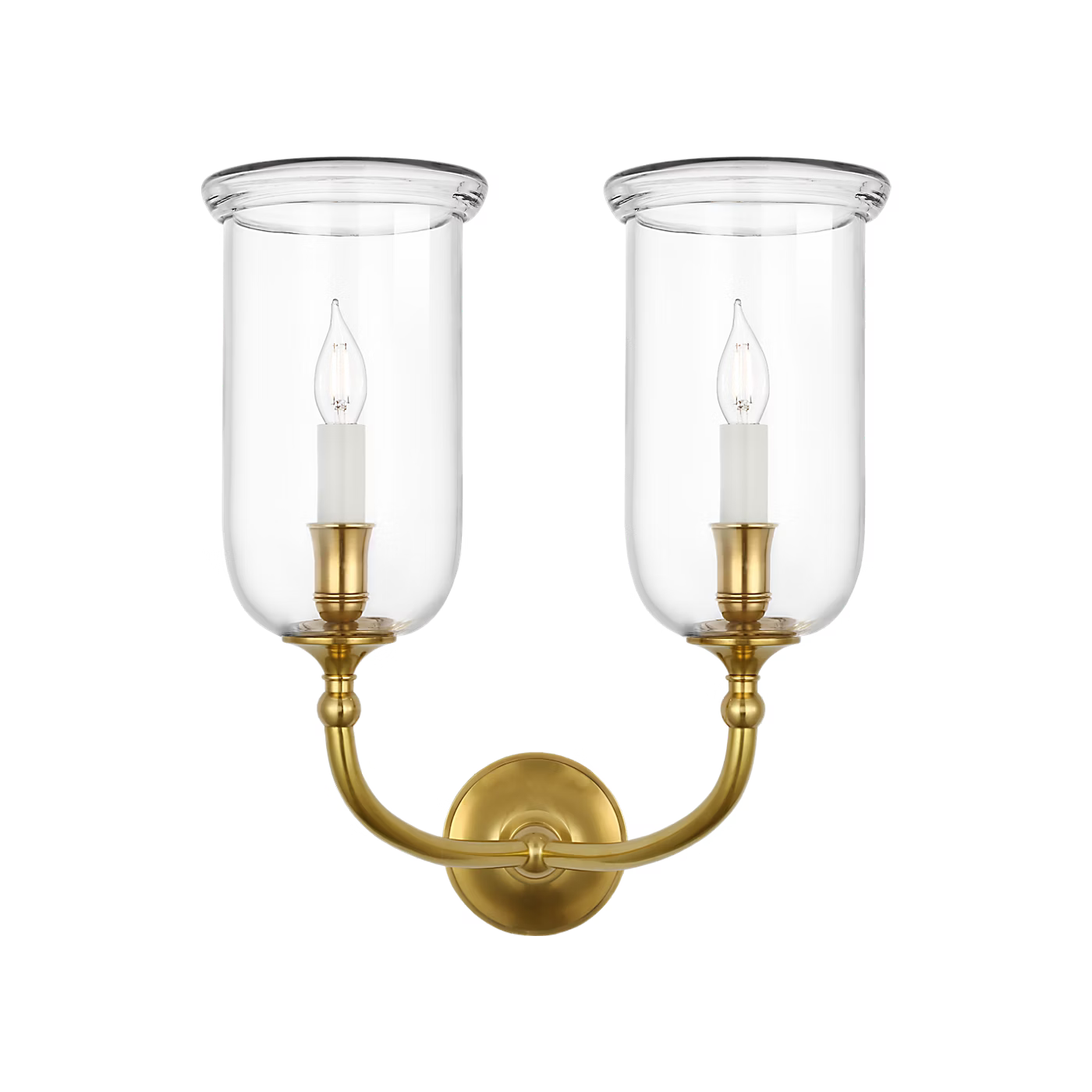 Embers 20" Double Hurricane Sconce
