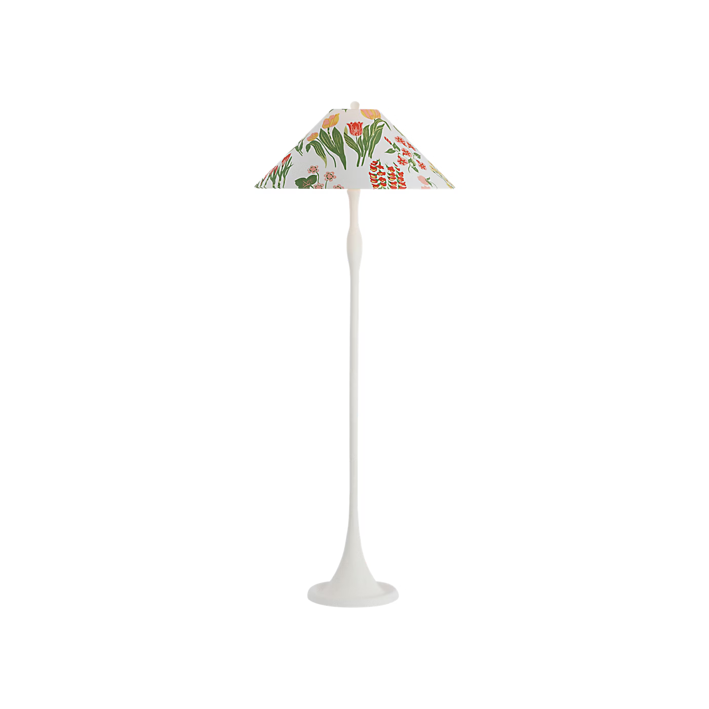 Romero Medium Floor Lamp in Plaster White by Schumacher
