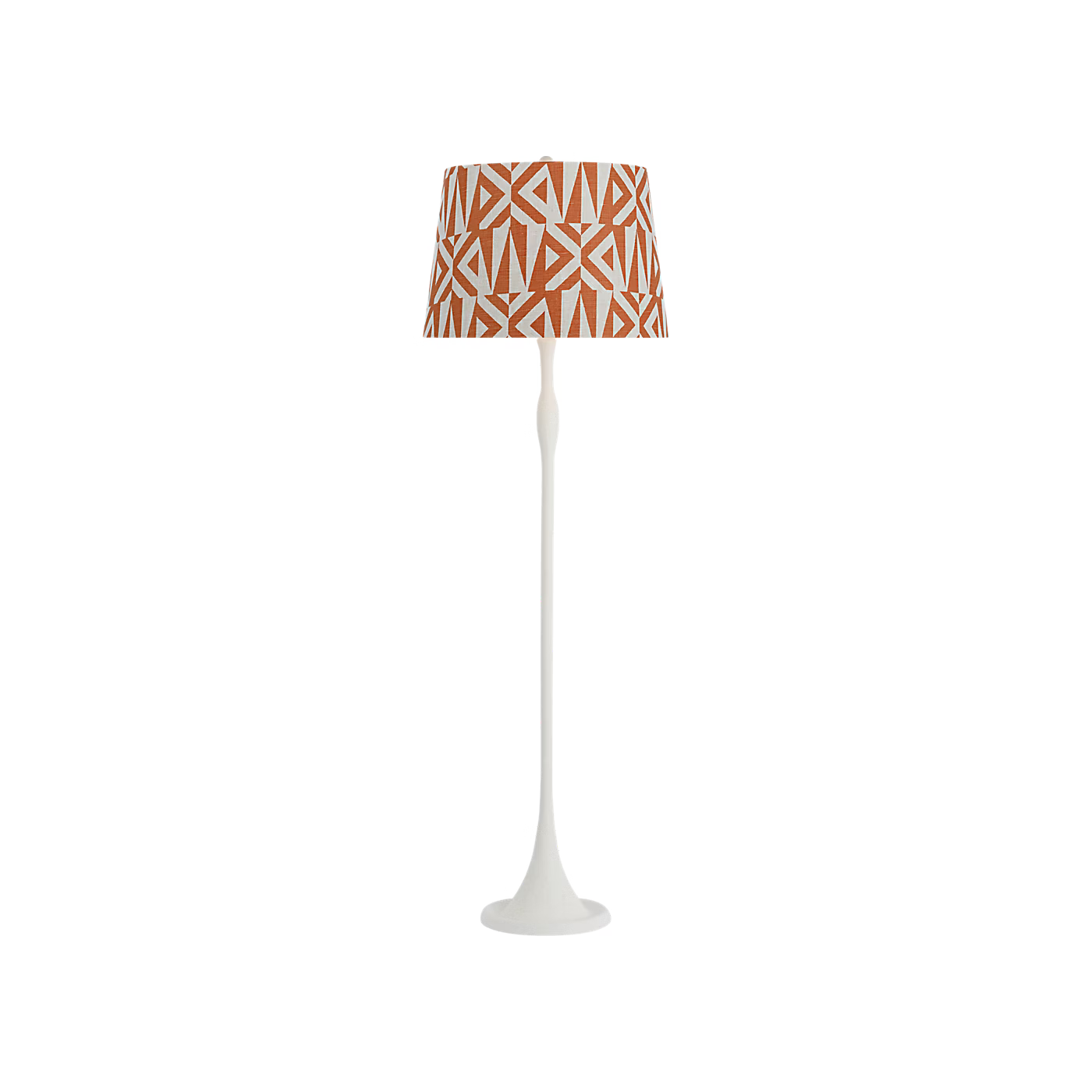Romero Medium Floor Lamp in Plaster White by Schumacher