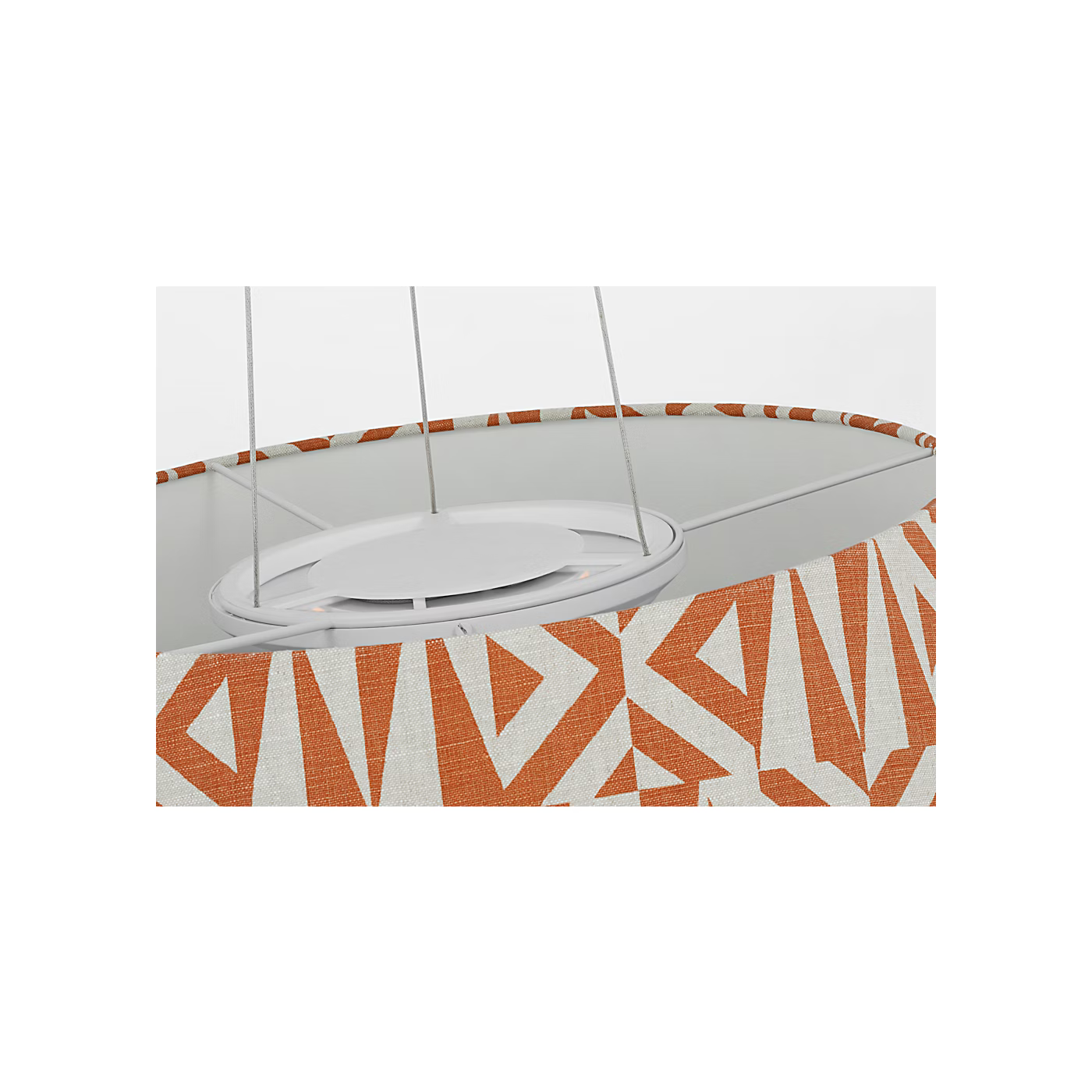 Caufield 29" Hanging Shade in Polished Nickel by Schumacher