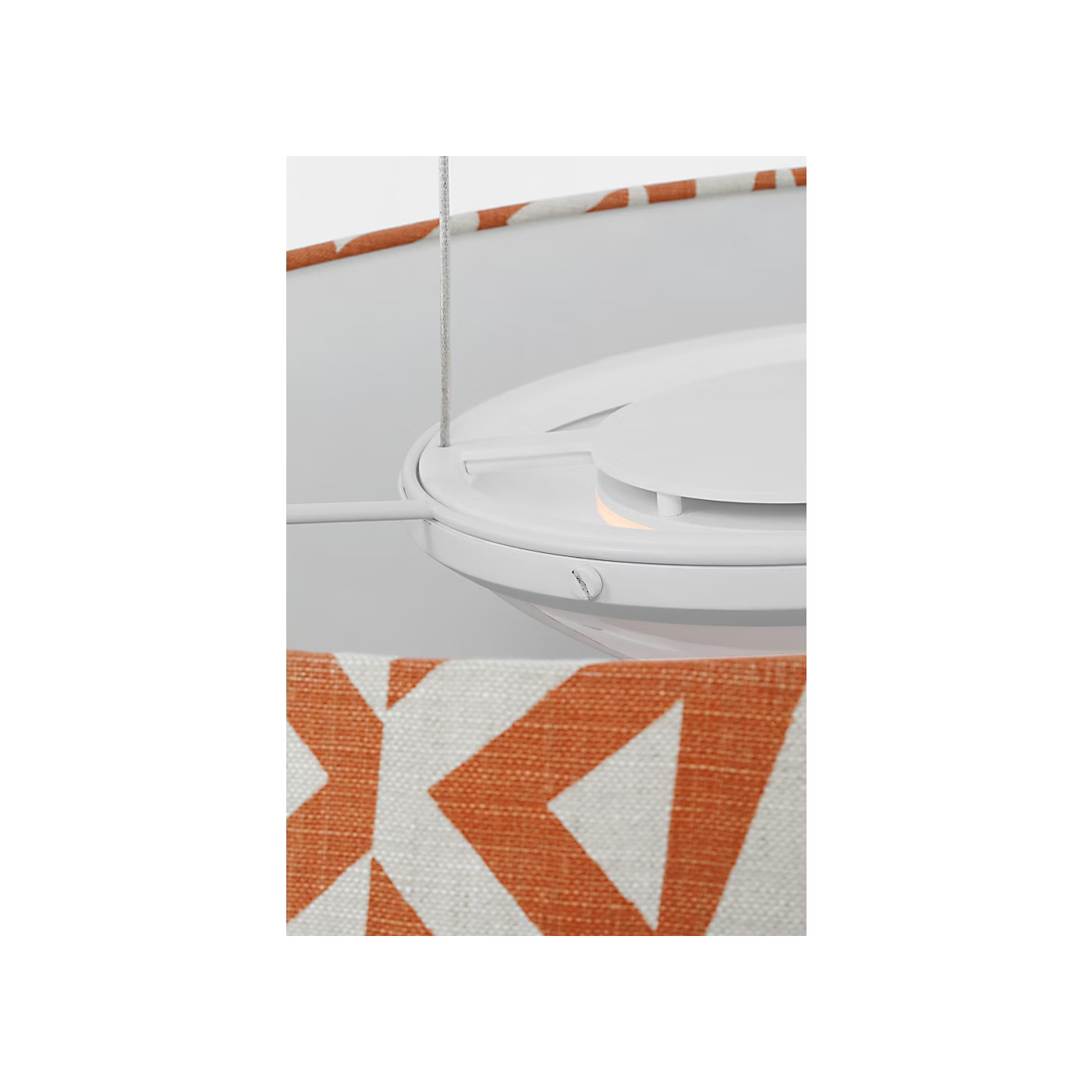 Caufield 29" Hanging Shade in Matte White by Schumacher