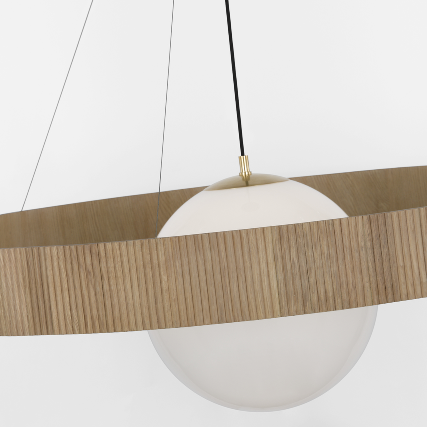 Arena 53&quot; Ring and Globe Chandelier