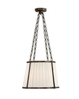 Windsor Medium Hanging Shade with Boxpleat Silk Shade