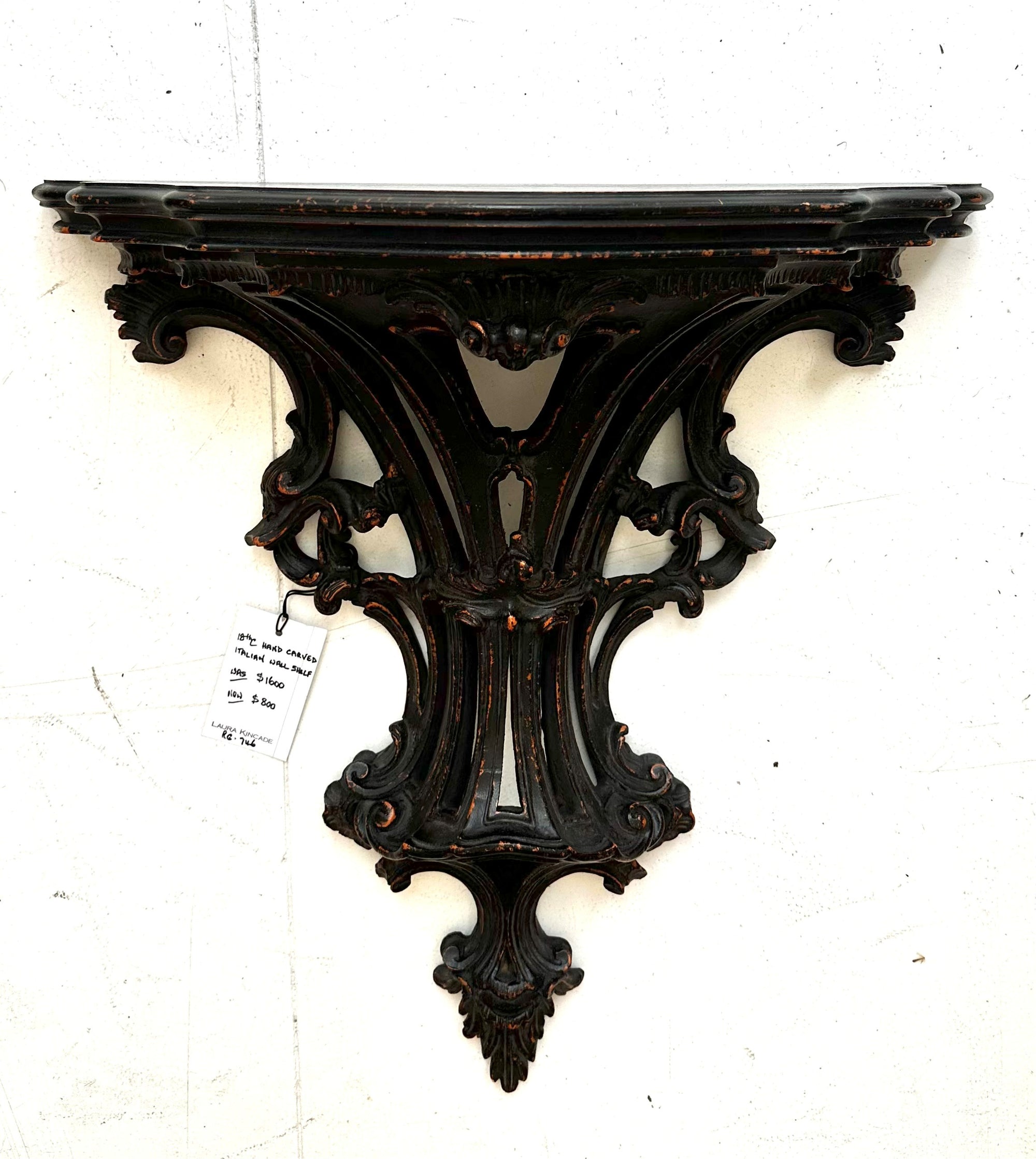 Acanthus Leaves and Roses 18th C Wall Bracket