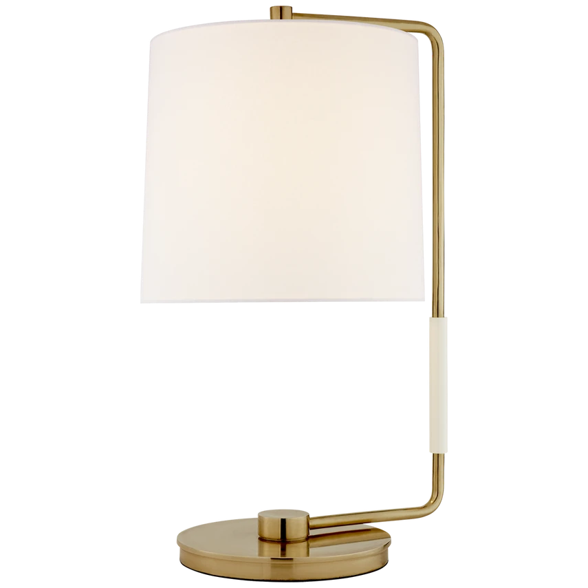 Swing Table Lamp with Silk Shade