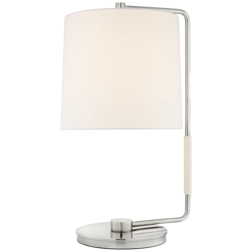 Swing Table Lamp with Silk Shade