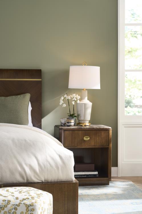 Maxwell Single Drawer Nightstand - Clove