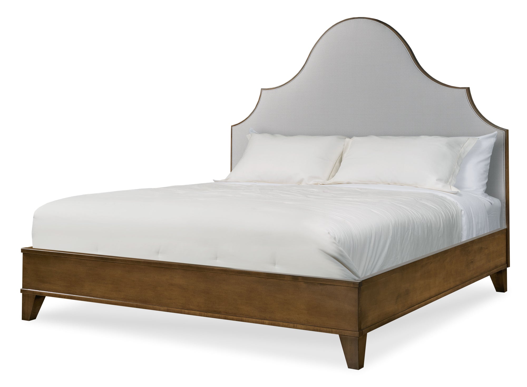 Details Lafayette Wood Trim Upholstered Ded