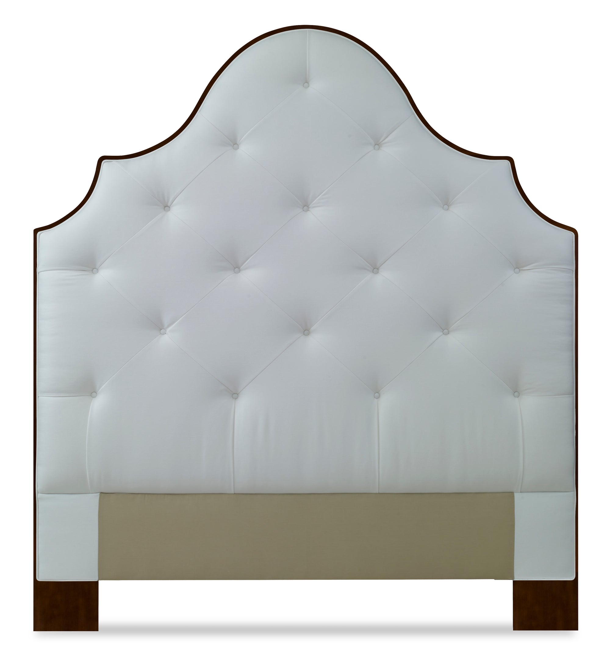 Details Lafayette Wood Trim Upholstered Headboard