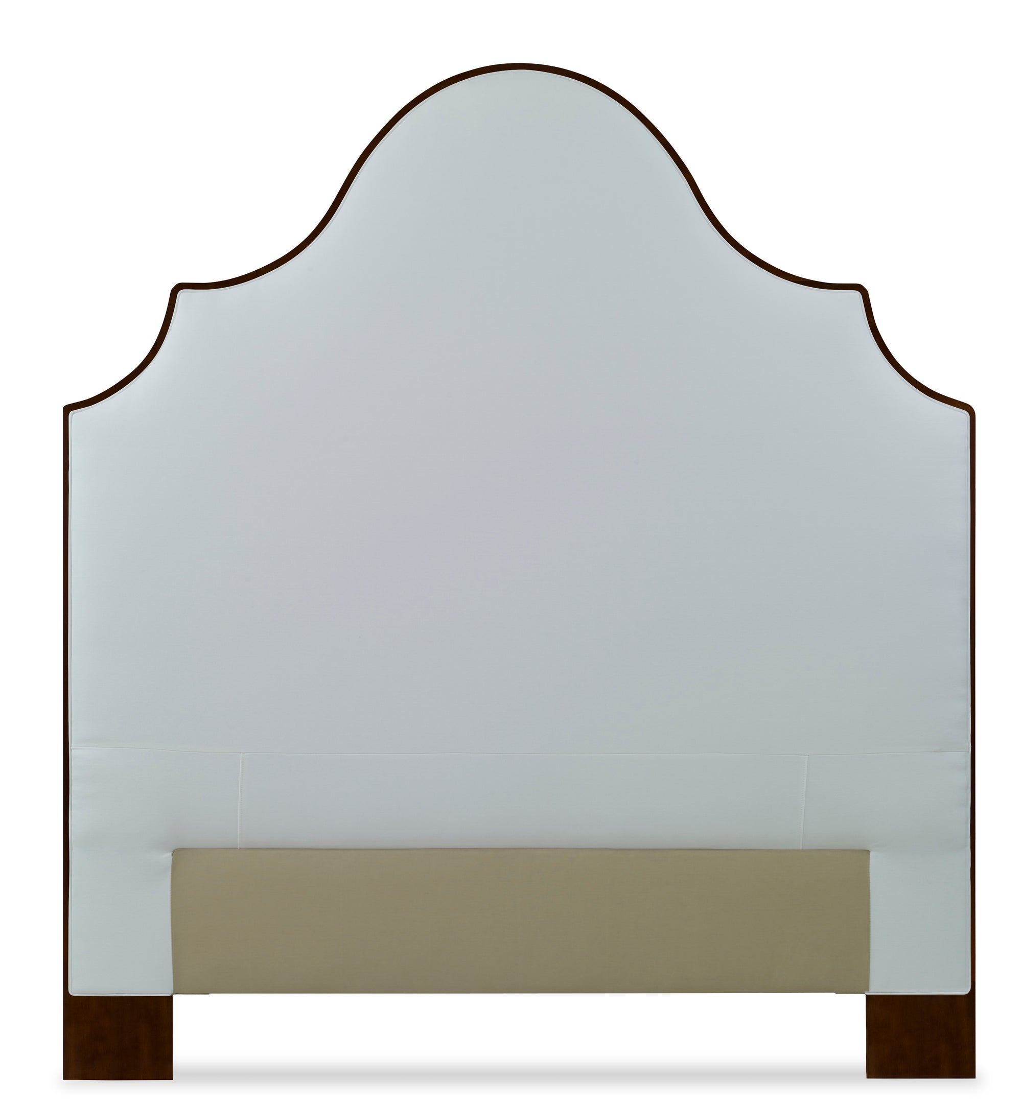 Details Lafayette Wood Trim Upholstered Headboard