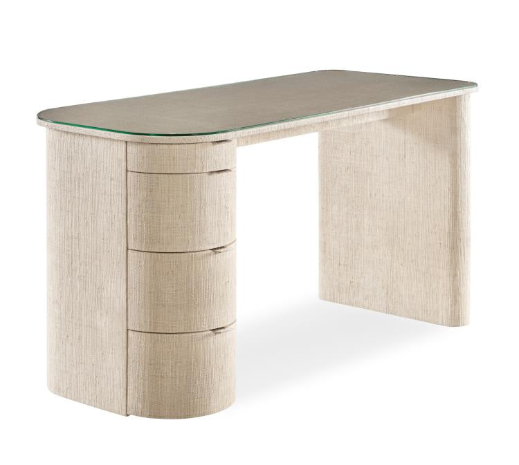 Micco Vanity / Desk with Glass Top