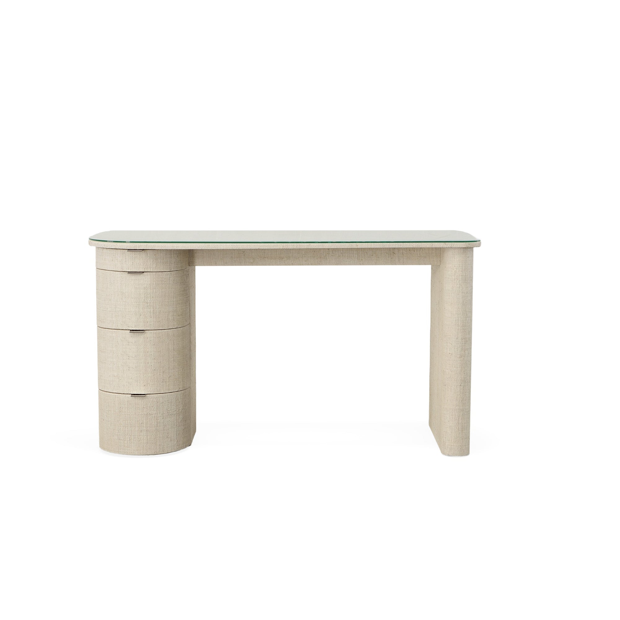 Micco Vanity / Desk with Glass Top