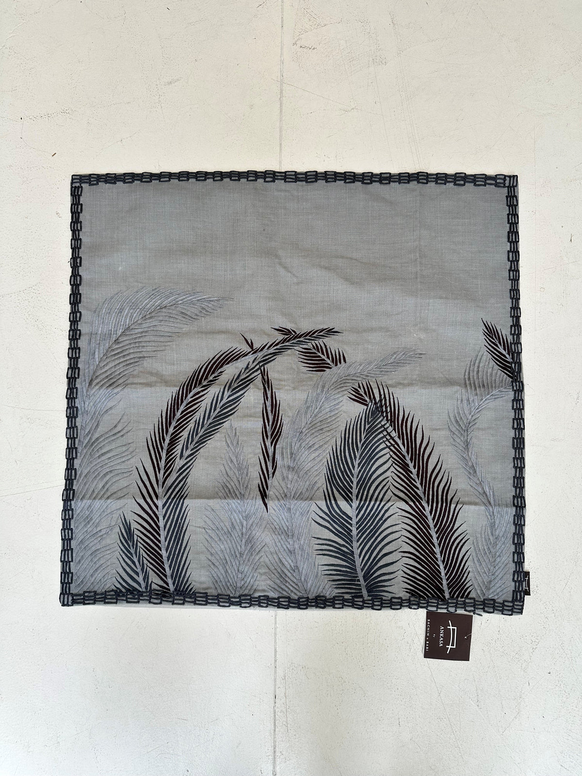 Ankasa Luxury Embroidered Feather Cushion Cover
