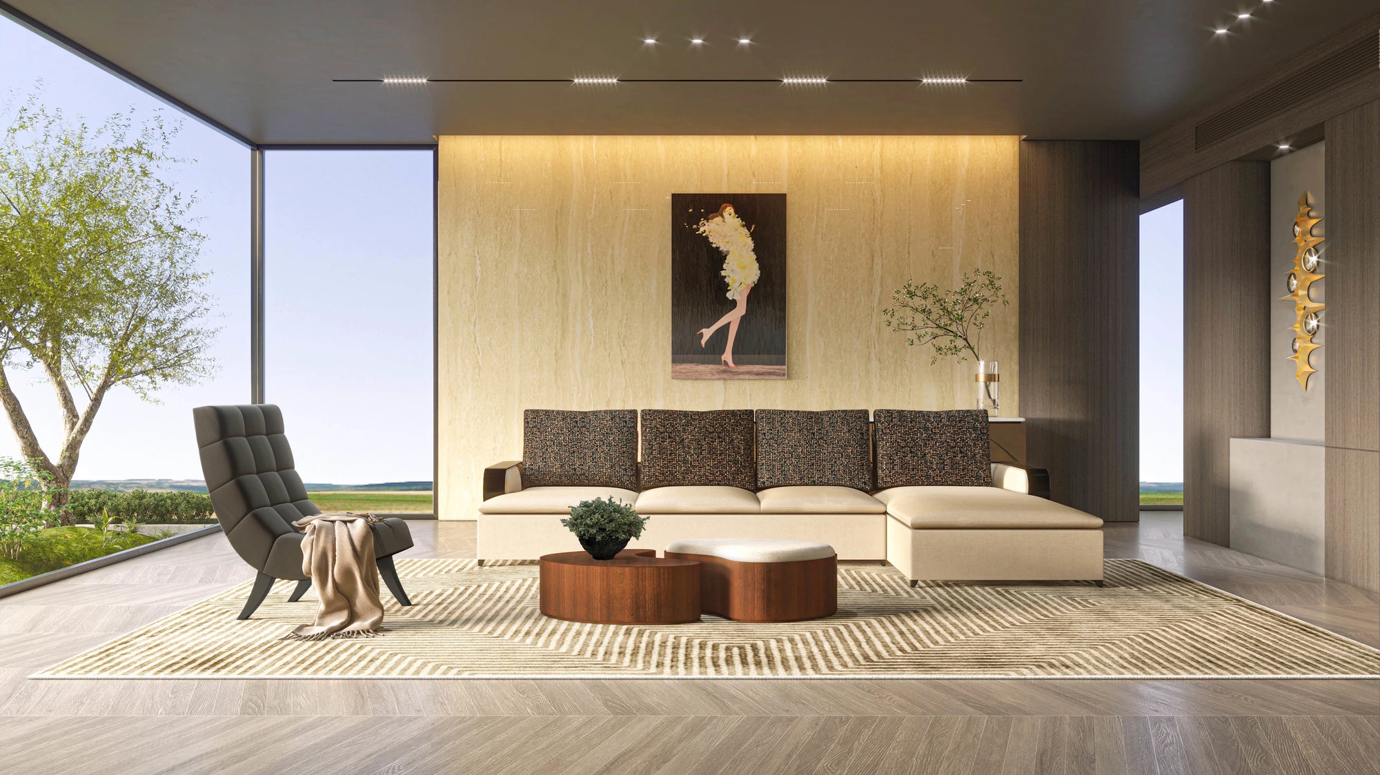 Yin Yang Coffee Table Set