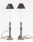 Candle Stick Lamp Pair