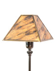 Otta Table Lamp in Bronzed Brass with Painted Shade