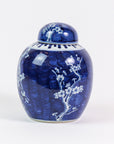 Blue And White Plum Lidded Jar