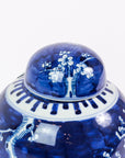 Blue And White Plum Lidded Jar