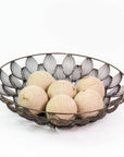 Metal Scallop Shells Low Bowl