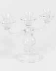 Hand Blown French Candelabra Pair