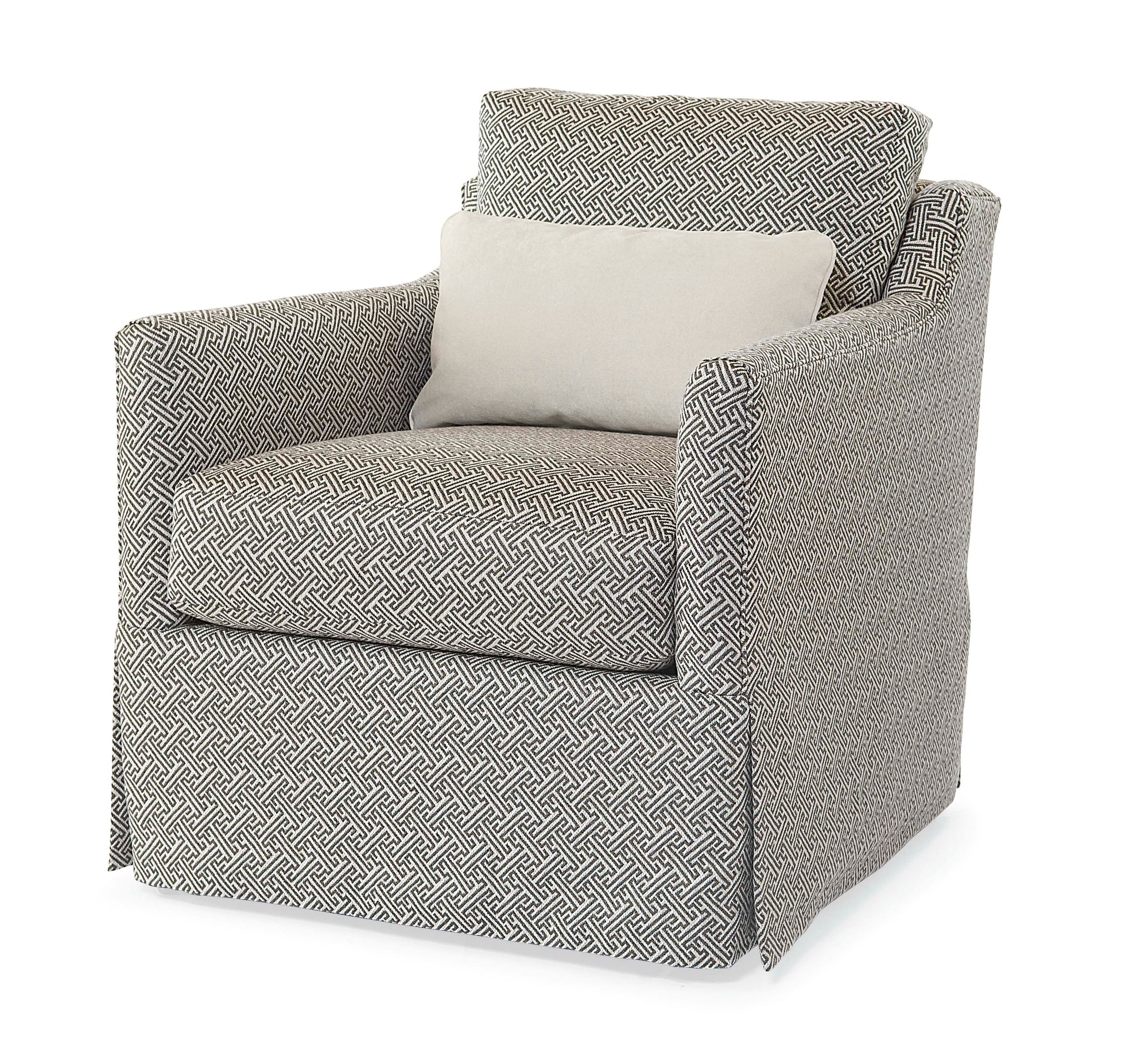 Allison Skirted Swivel Chair