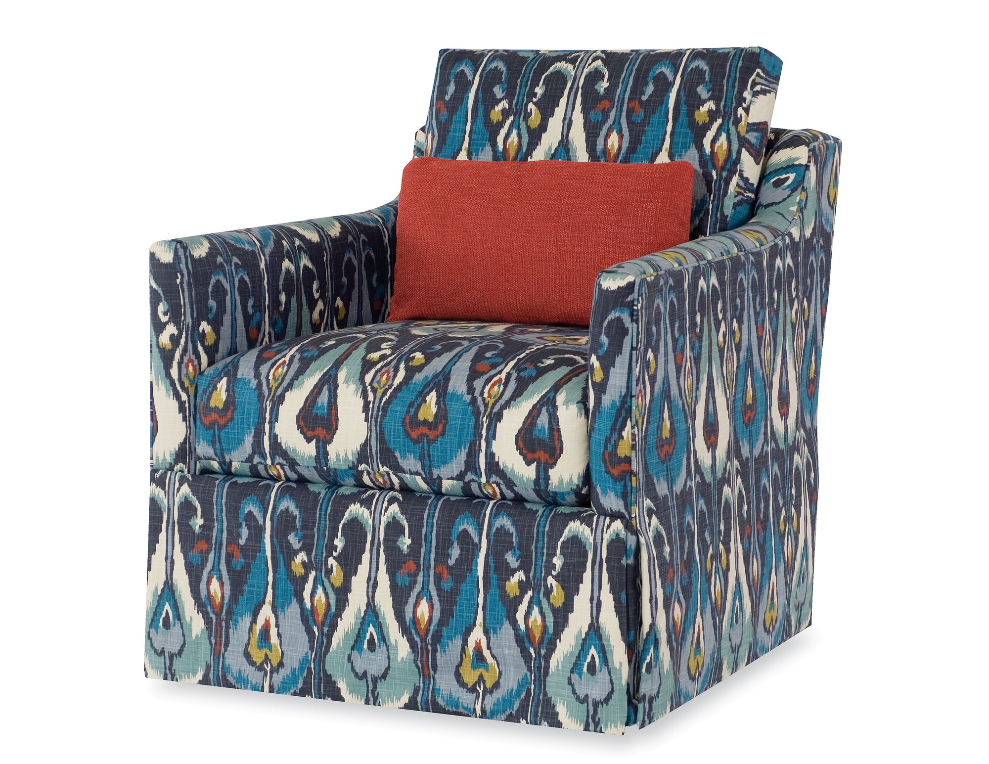 Allison Skirted Swivel Chair