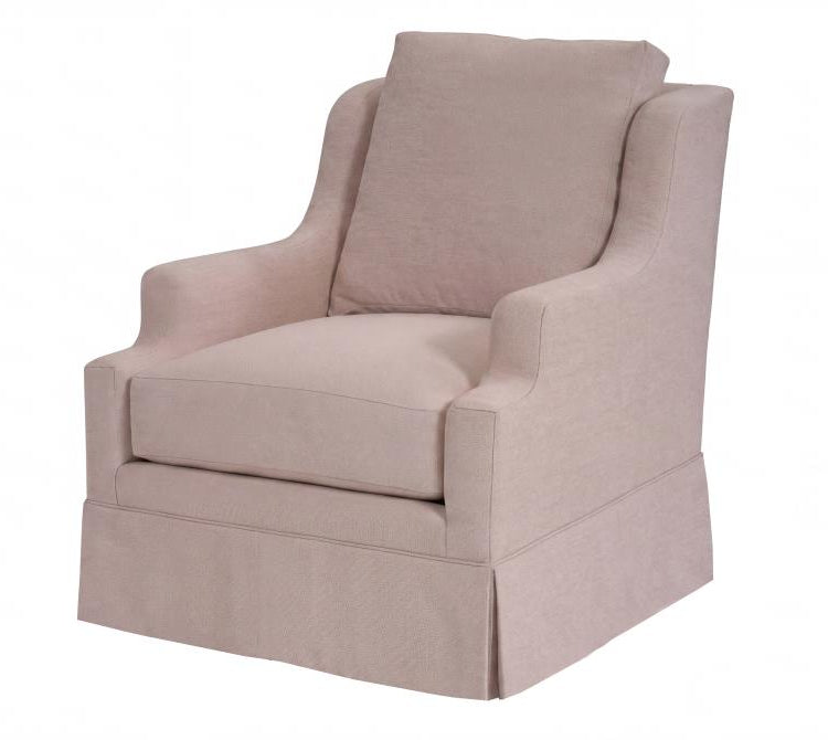 Harrison Swivel Chair - Kickpleat Skirt