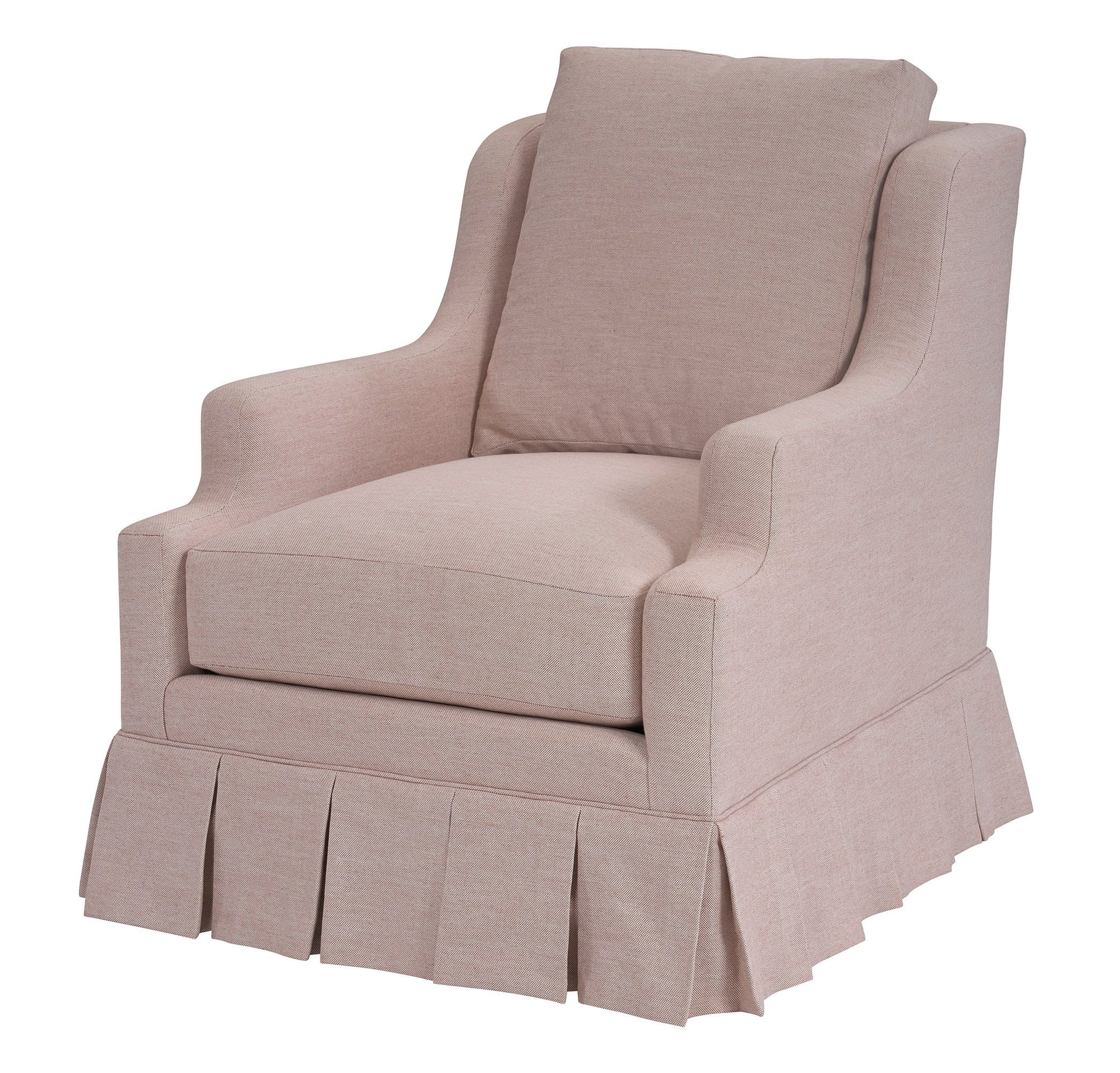 Harrison Swivel Chair - Kickpleat Skirt