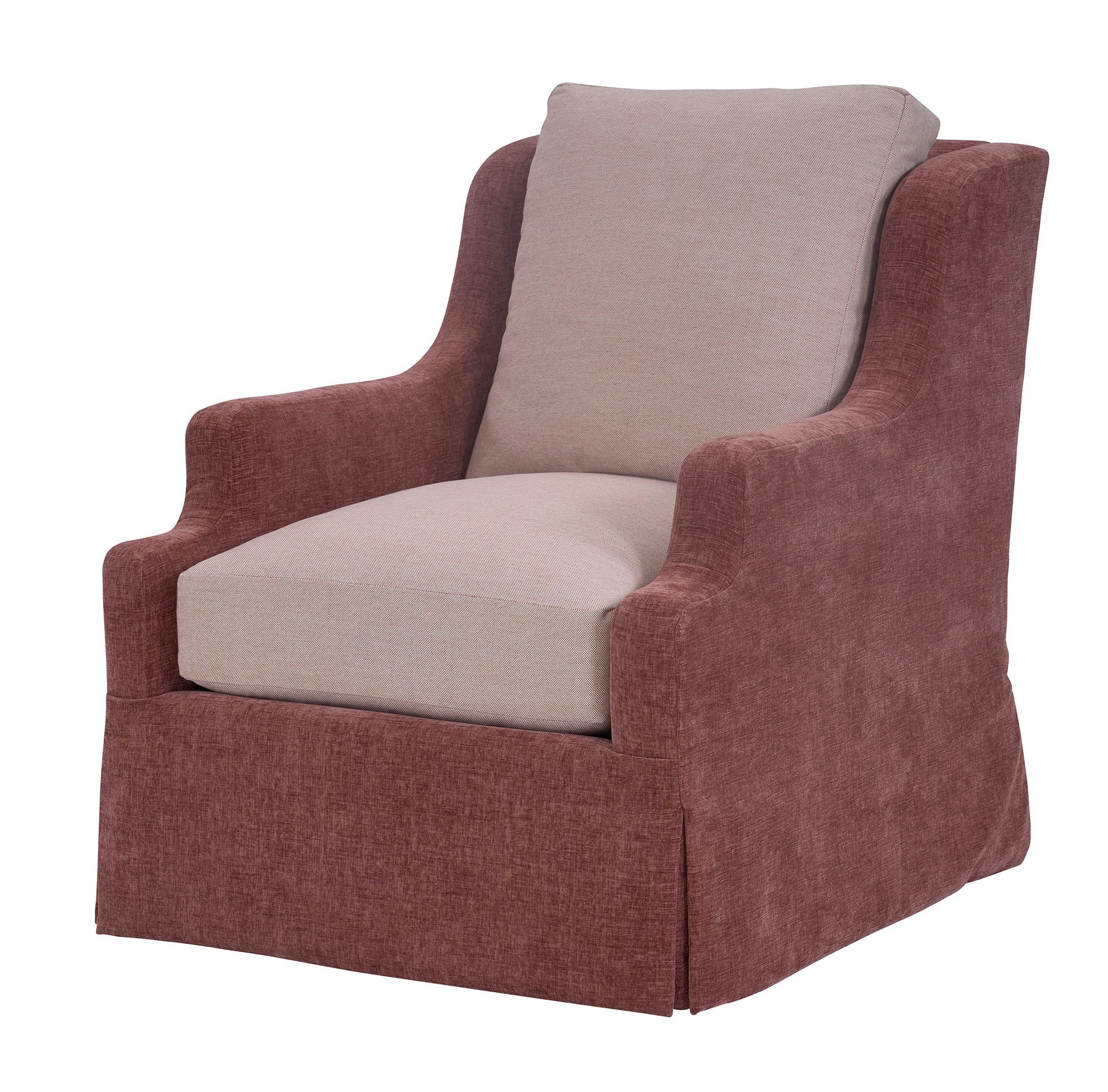 Harrison Swivel Chair - Dressmaker Skirt