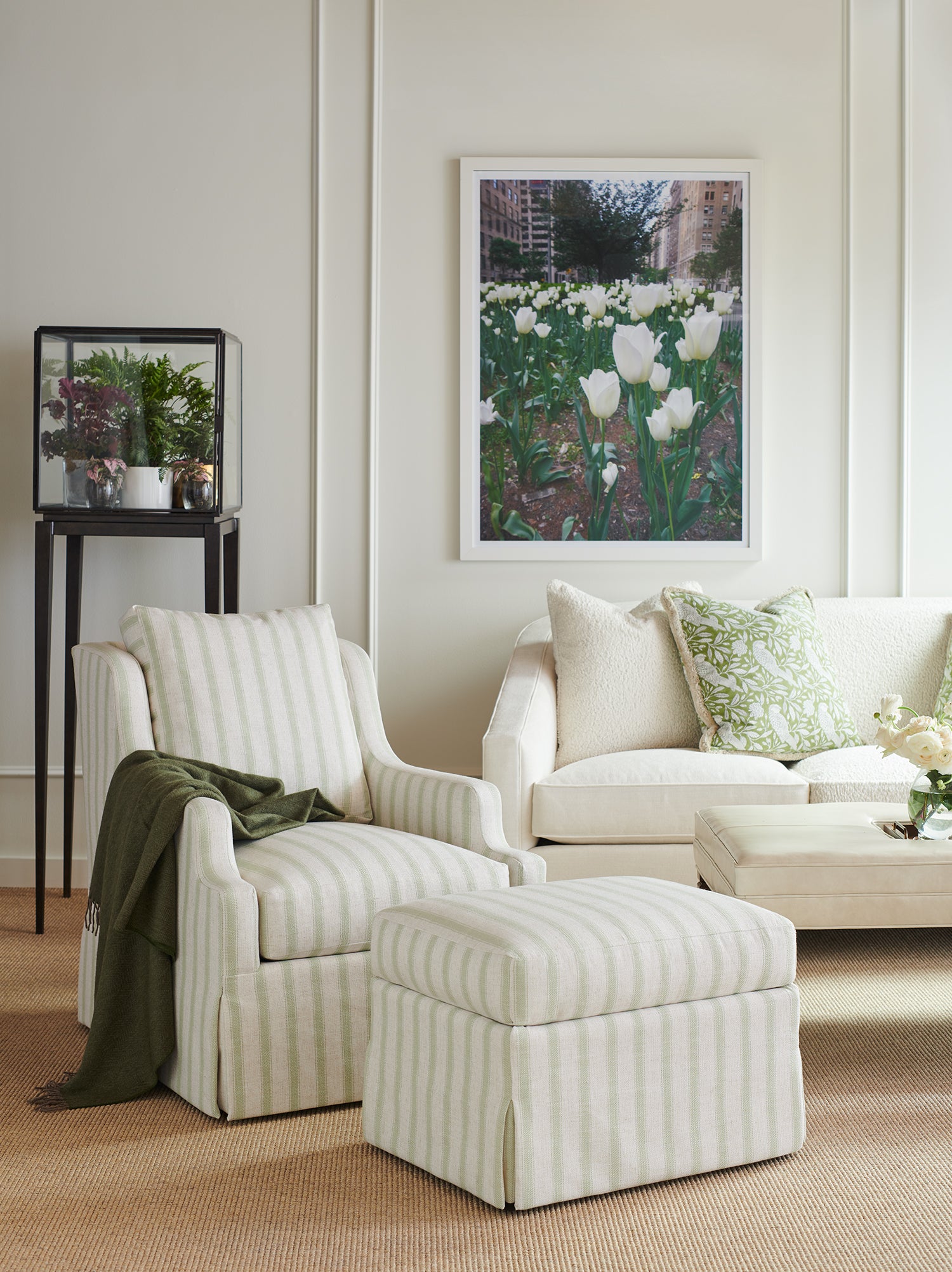 Harrison Swivel Chair - Dressmaker Skirt