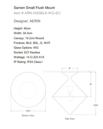 Sarnen Small Flush Mount
